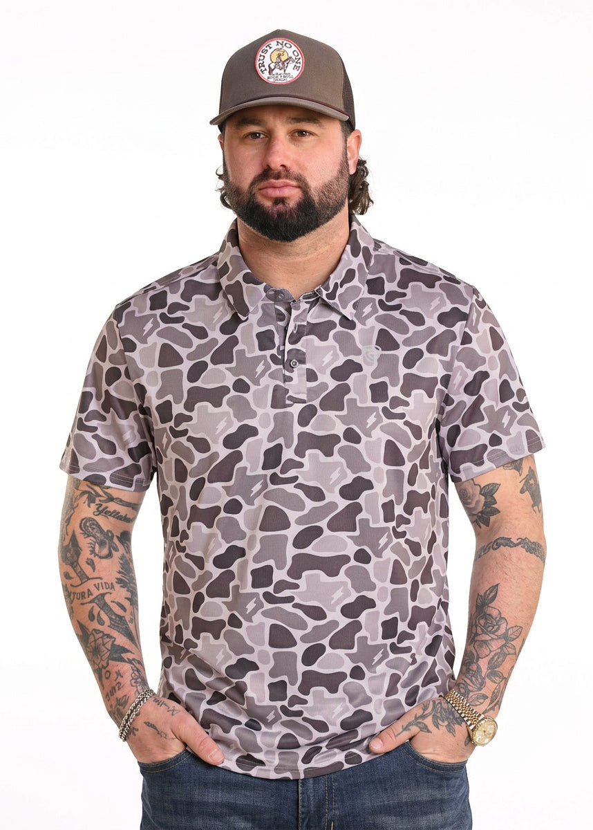 Men's Koe Wetzel Texas Camo Polo | Rock & Roll Denim