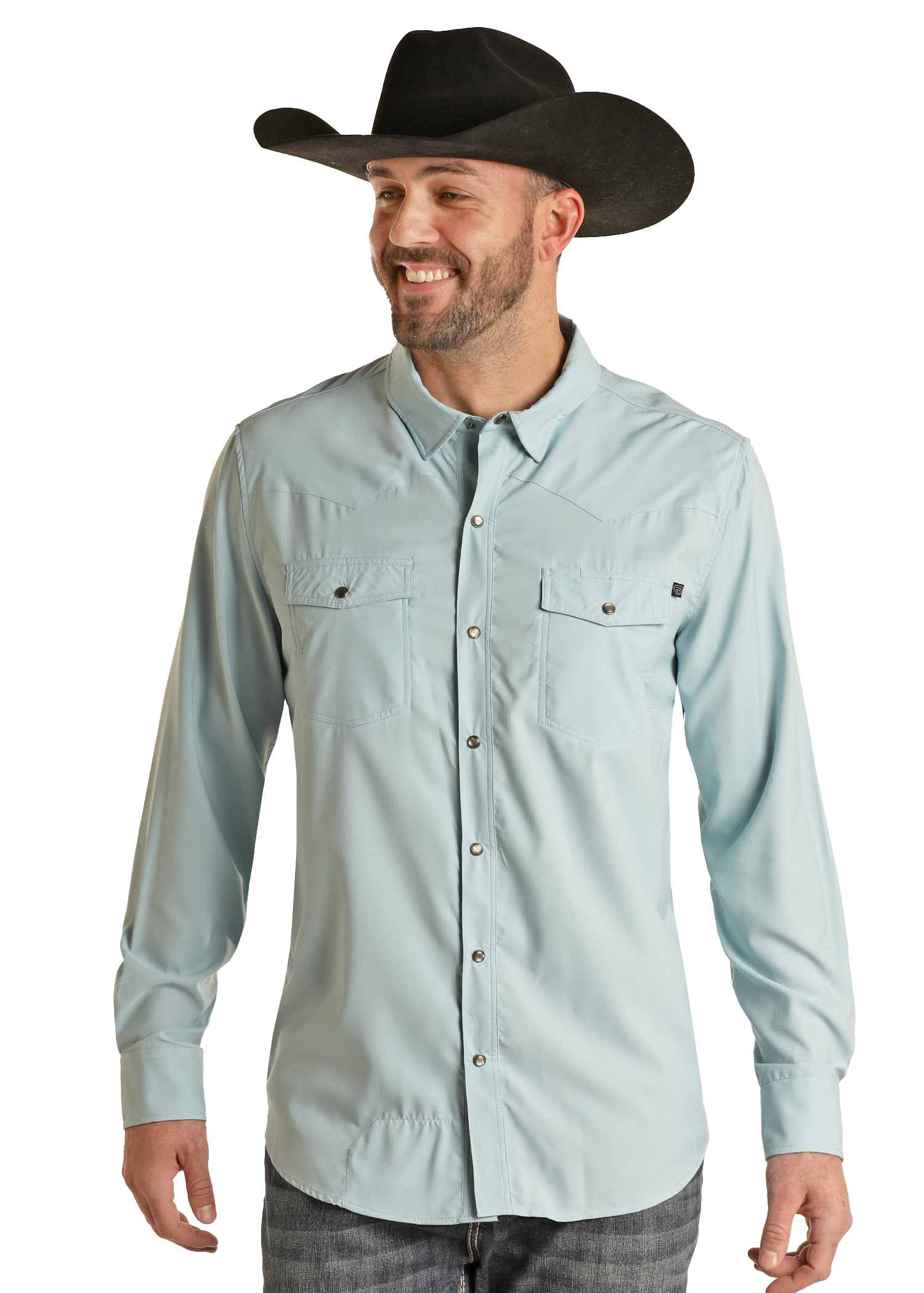 TEK Western Aqua Long Sleeve Shirt TEK Western Aqua Long Sleeve Shirt