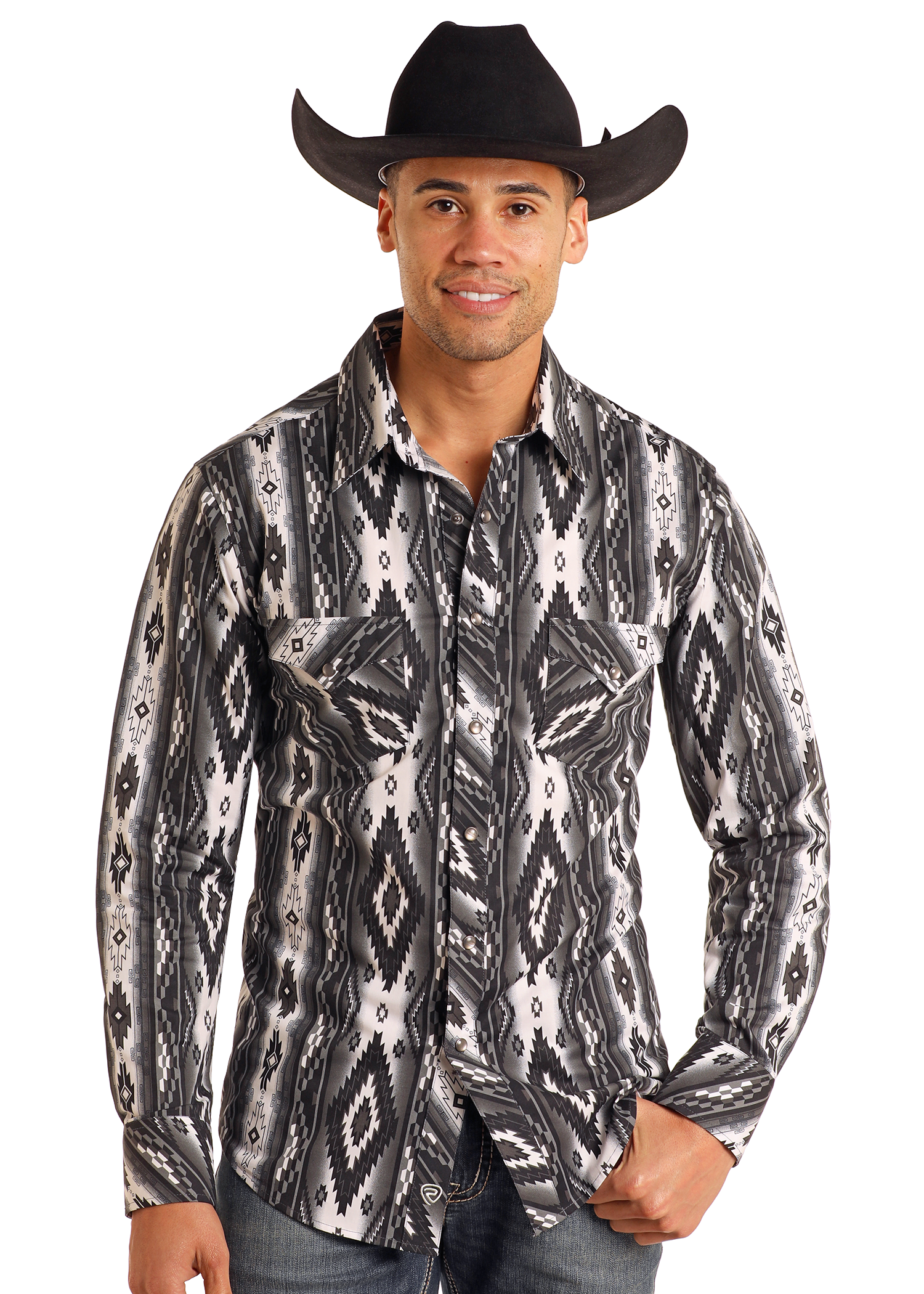 Black Stallion FS8-DNM FR Cotton Denim Long Sleeve Work Shirt, Large