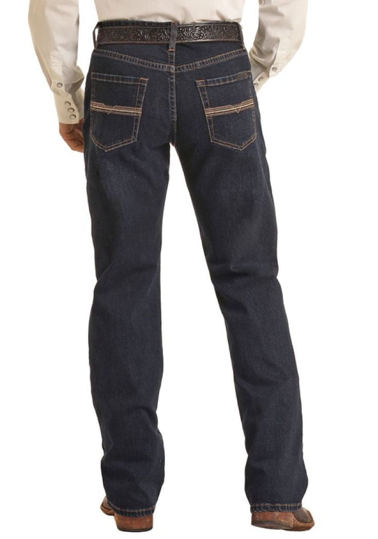 Men's Vintage '46 Relaxed Fit Rope Stitch Stackable Bootcut Jeans