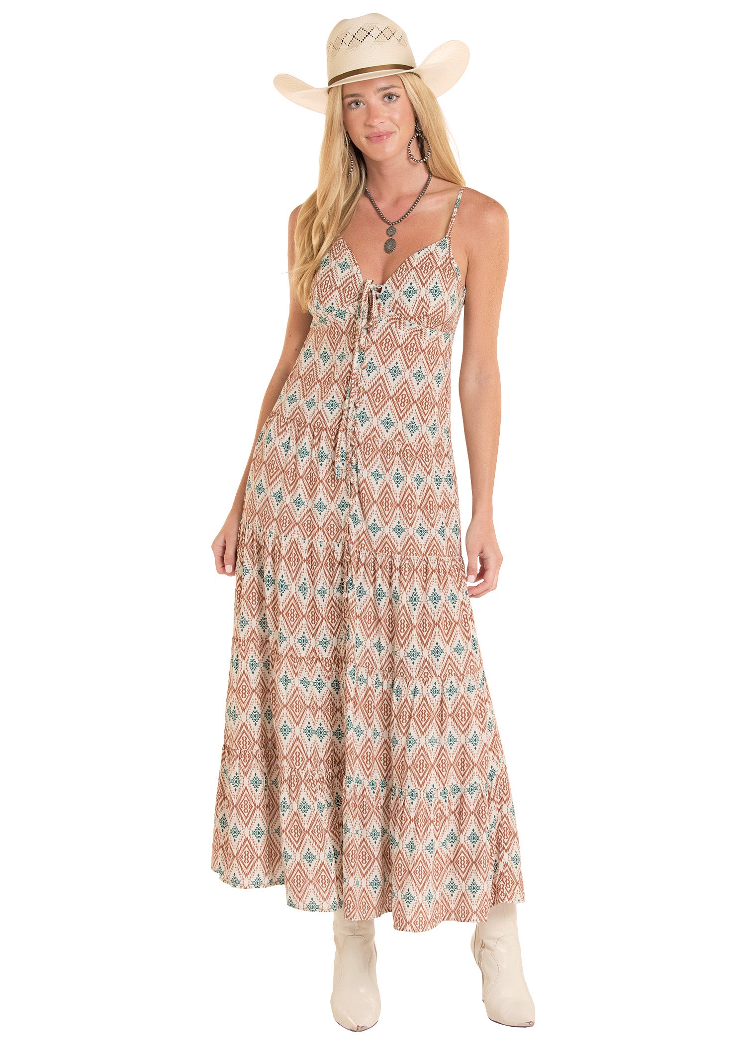 western style maxi dress Women's Ikat Tiered Ruffle Maxi Dress inspired shirt dress featuring Color:NAVY BLUE W White Corset Bodycon Midi