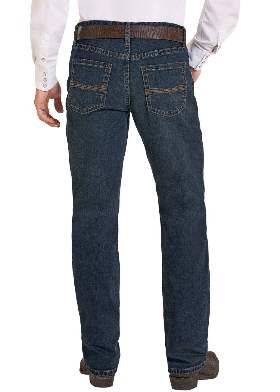 69n'rollです Men's Vintage '46 Relaxed Fit Zig Zag Stitch Stackable Bootcut