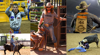 Rodeo Events, Bull riding, Dale Brisby, Steer Wresting, Western Denim, Rodeo Apparel