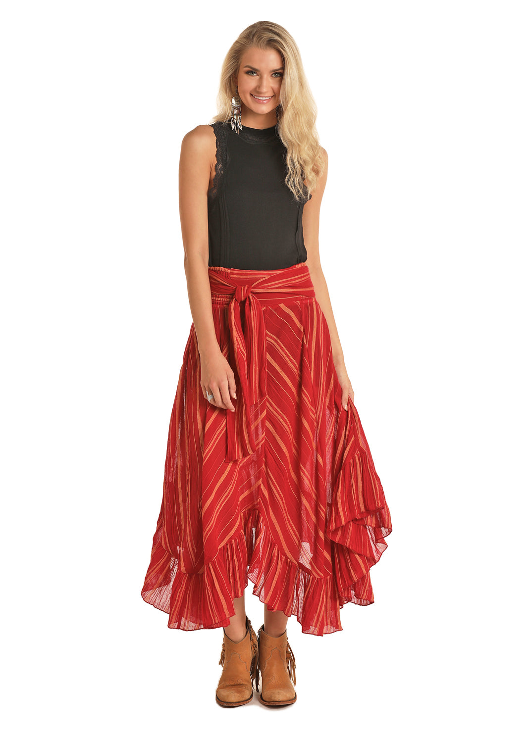 Ruffled Maxi Skirt