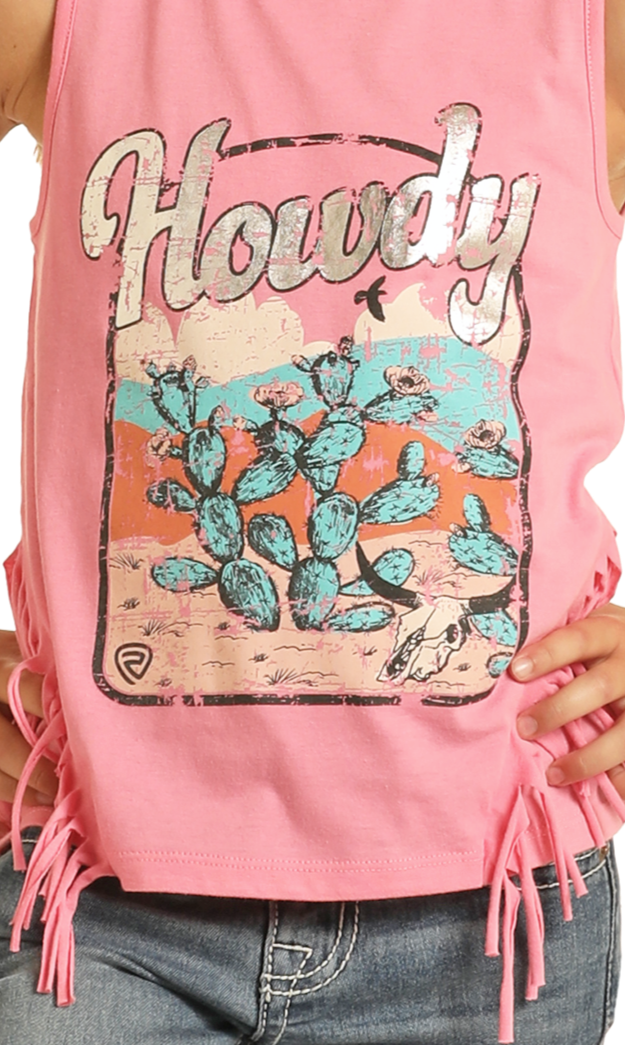 Girls' Howdy Graphic Tank