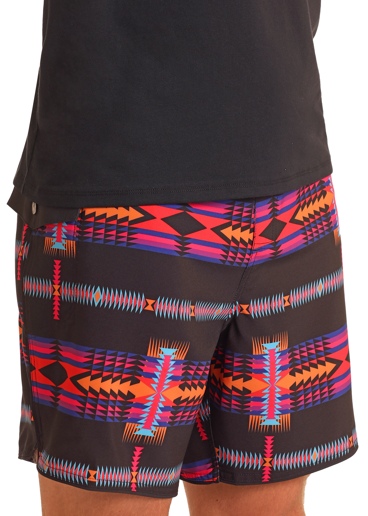 Men's Aztec Print Board Shorts | Rock & Roll Denim Men's Aztec Print Board Shorts | Rock & Roll Denim