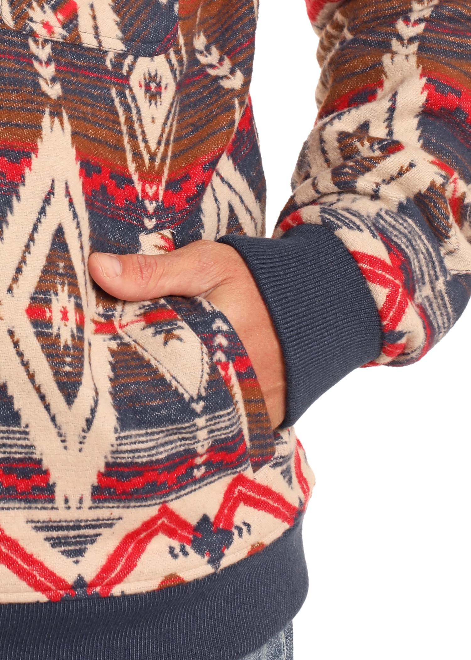 TOUCHTEX ブルゾン Men's Aztec Jacquard Bomber Pullover | Rock & Roll Denim