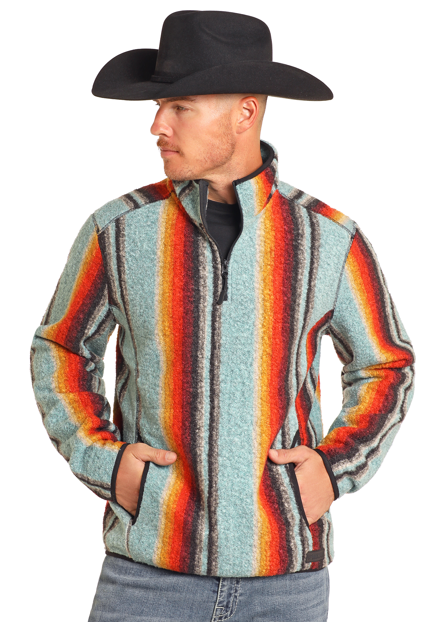 Serape Berber Quarter Zip Pullover