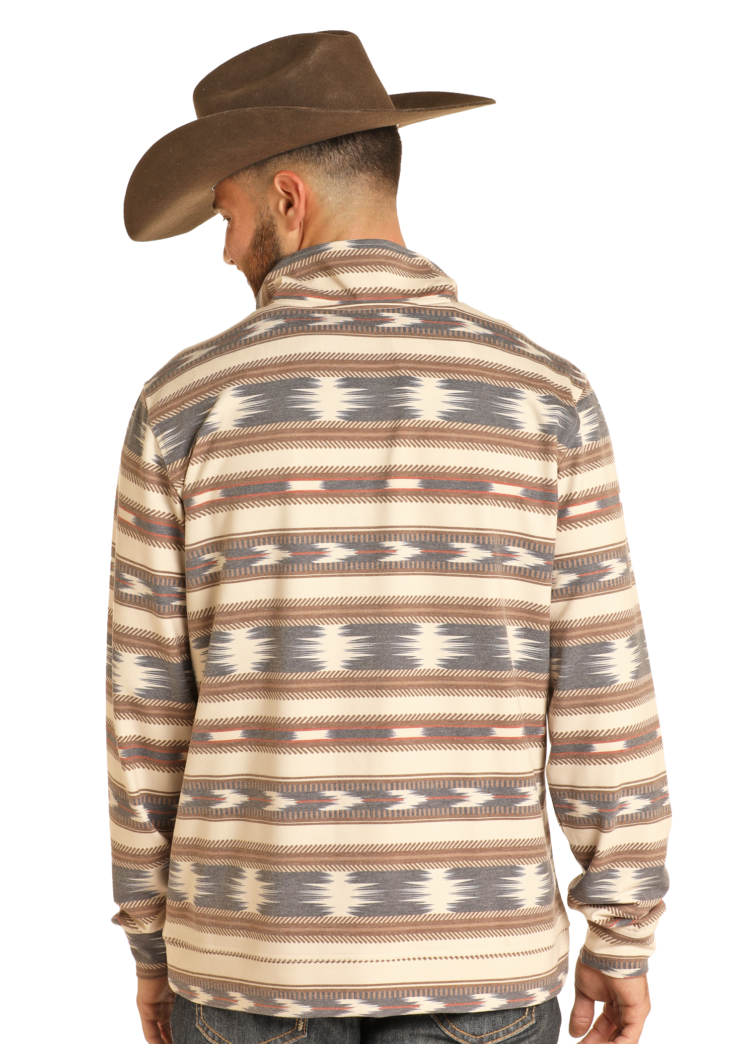 Aztec Striped Performance Pullover