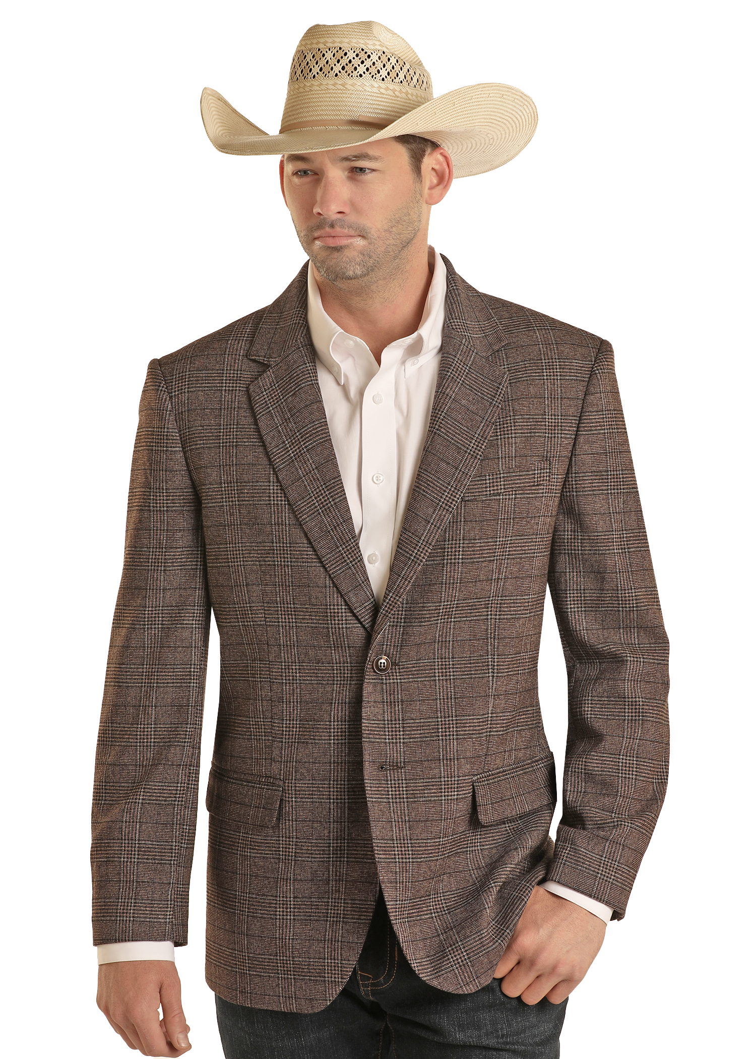 Chocolate Plaid Sport Coat