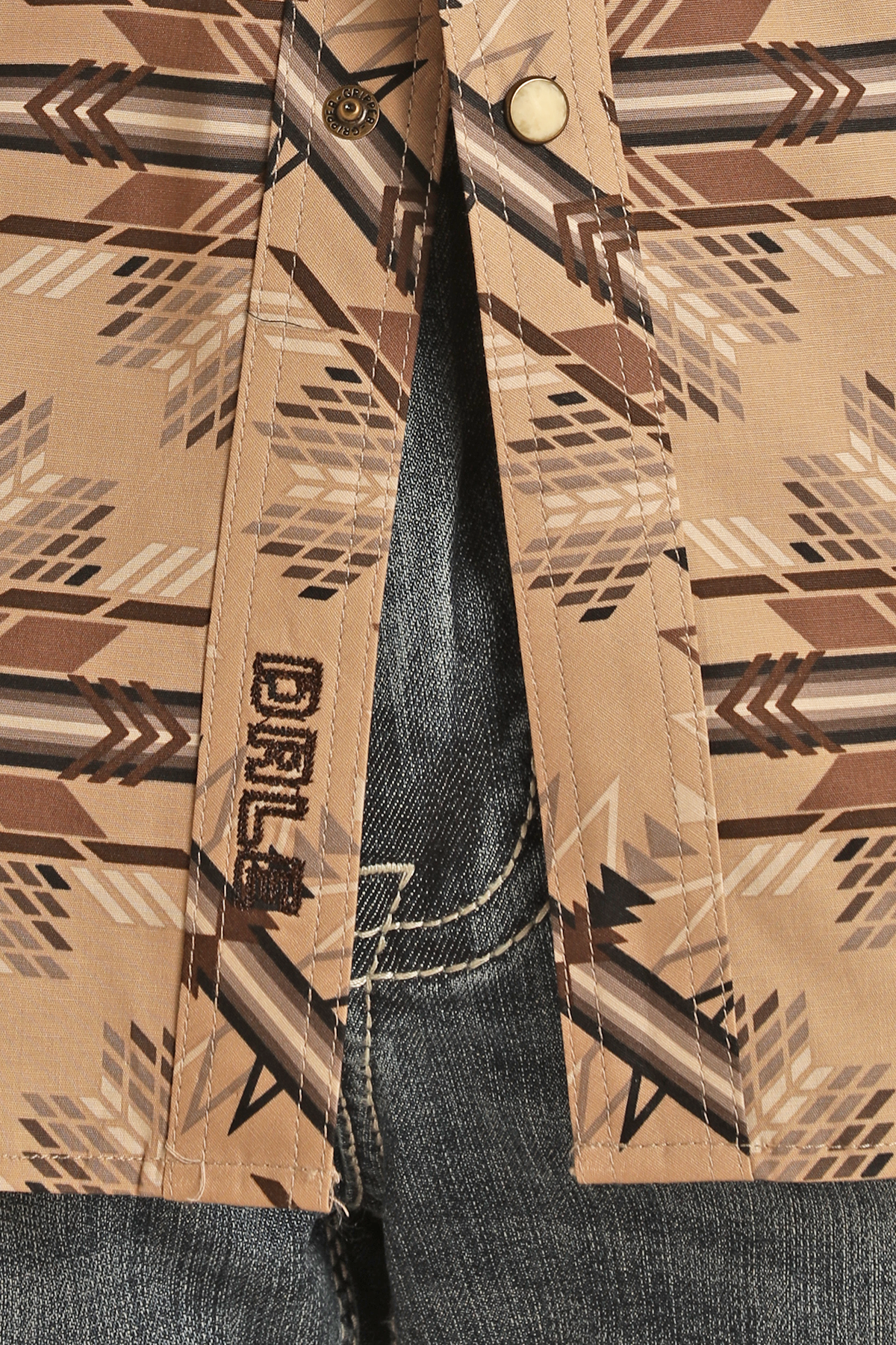 Dale Brisby Aztec Long Sleeve Snap Shirt