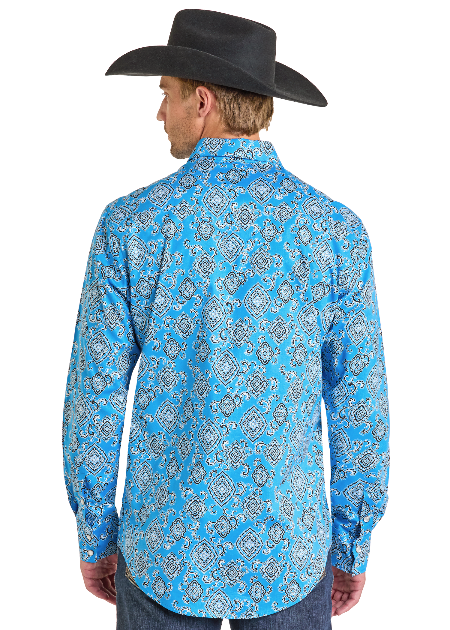 Slim Fit Paisley Medallion Long Sleeve Snap Shirt Slim Fit Paisley Medallion Long Sleeve Snap Shirt