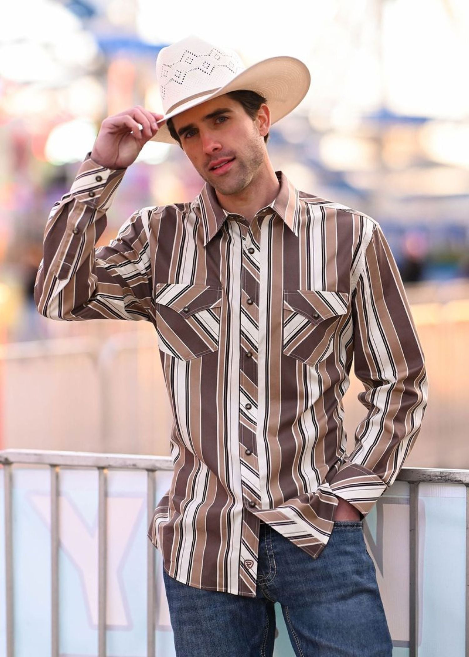 mens brown striped dress shirt Brown Striped Linen-regular-fit-shirt 41