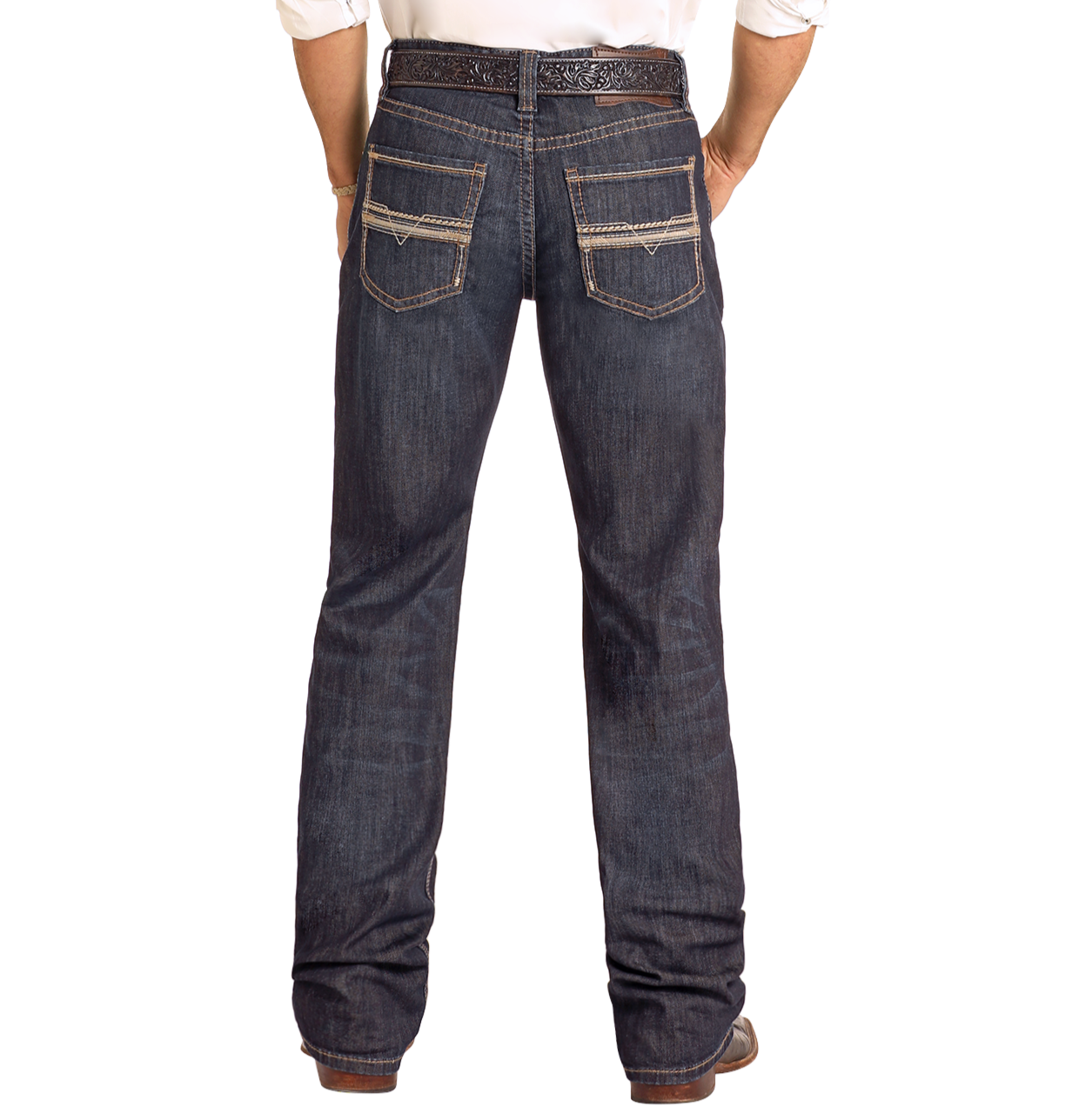 Relaxed Rope Stitch Stackable Bootcut Jeans