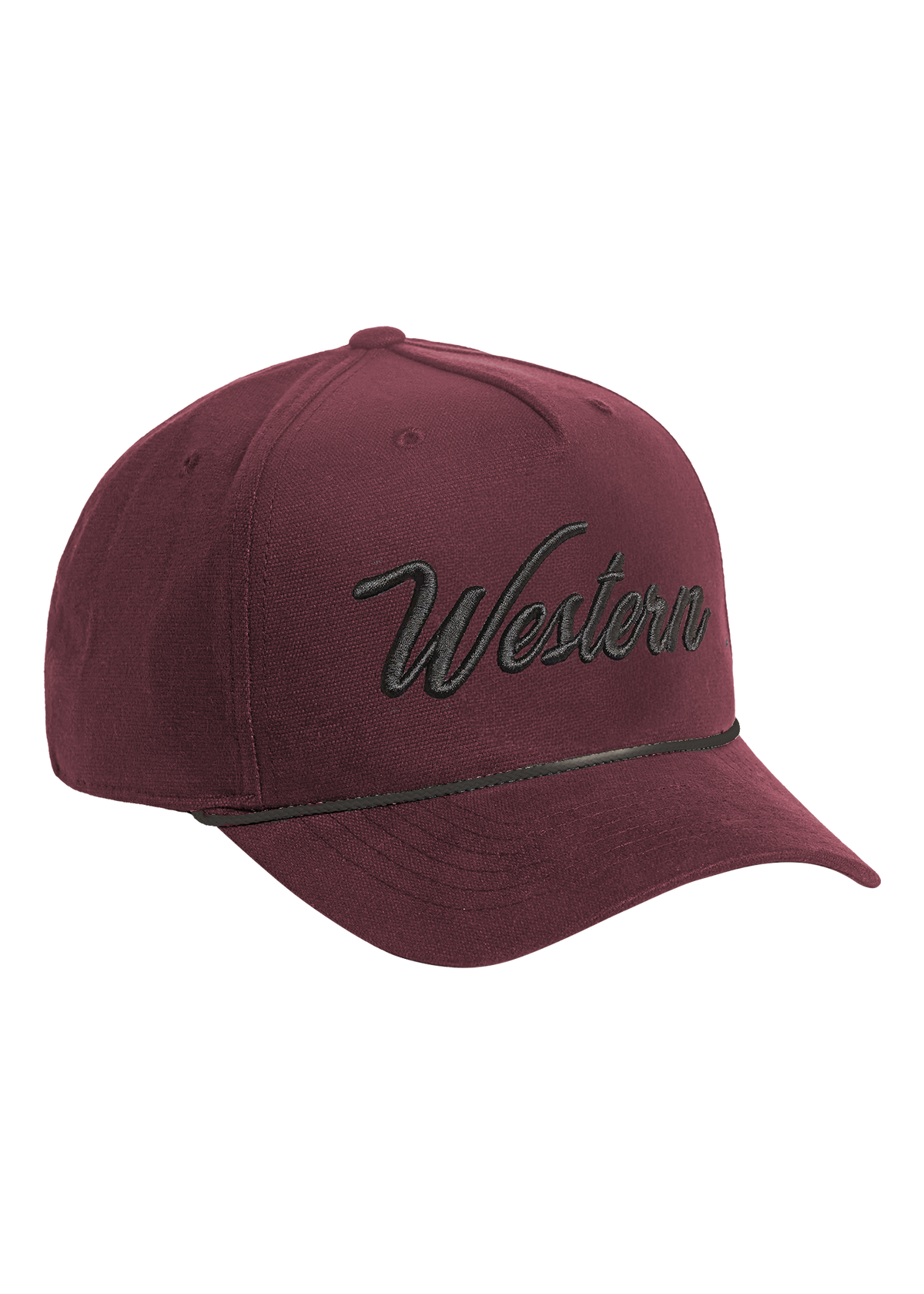 Maroon Western Cap