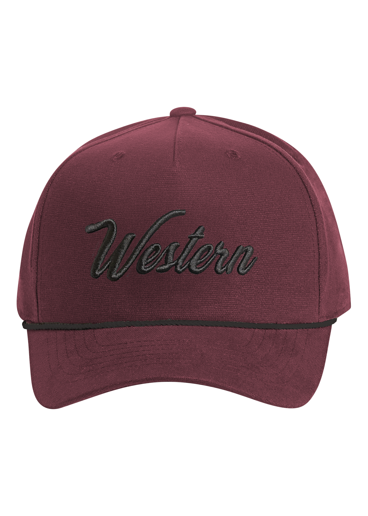 Maroon Western Cap