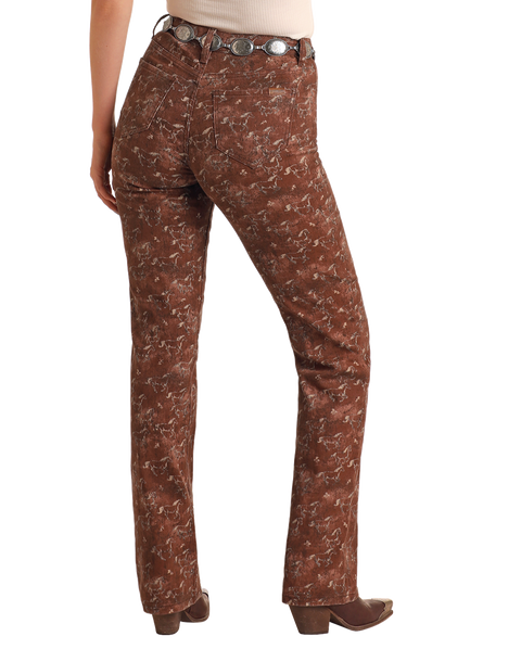 パンツ ROCKCAKE Side Cutout Bootcut Brown RC23PT04000 BW1PD06014-A.png?v=1743002881&