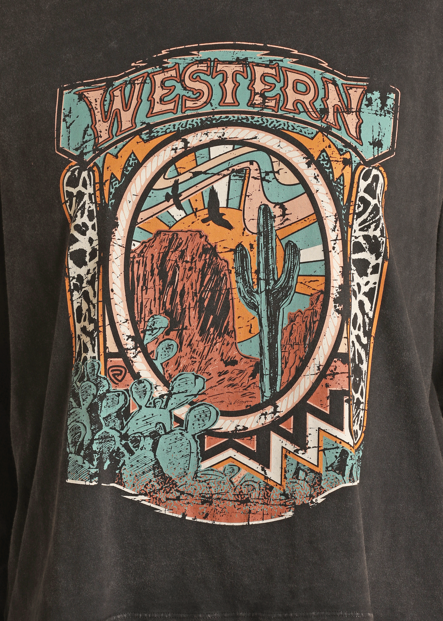 Western Graphic Long Sleeve T-Shirt