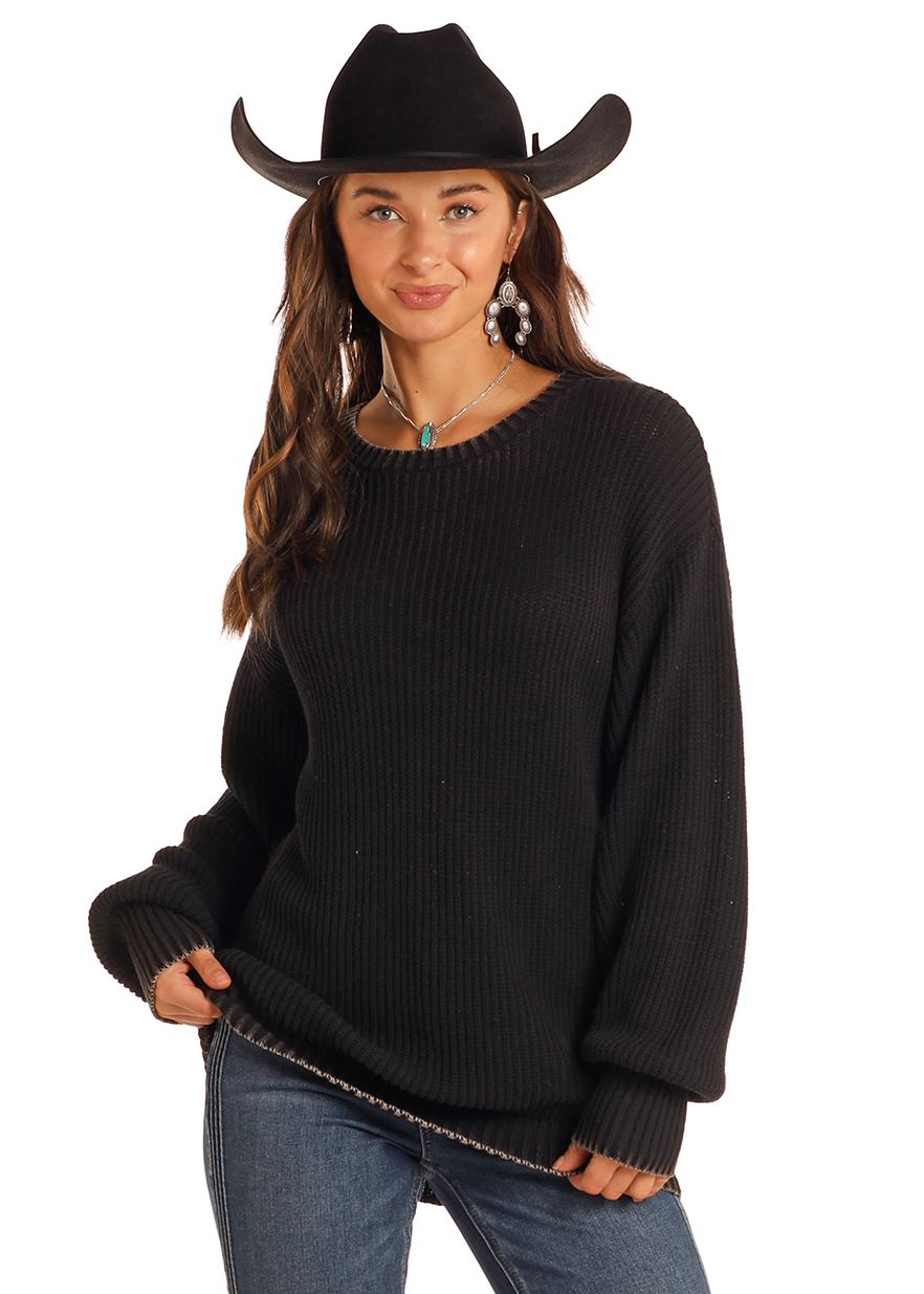 Women's Reversible Rib Knit Sweater | Rock & Roll Denim Women's Reversible Rib Knit Sweater | Rock & Roll Denim