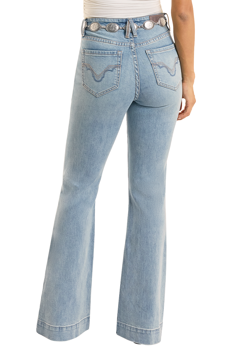 Women's Mid Rise Coin Pocket Denim Trousers
