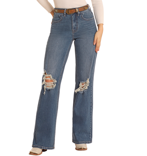 【Raucohouse】Flare distressed denim pants Flare distressed denim pants - Raucohouse | 60% - Asian