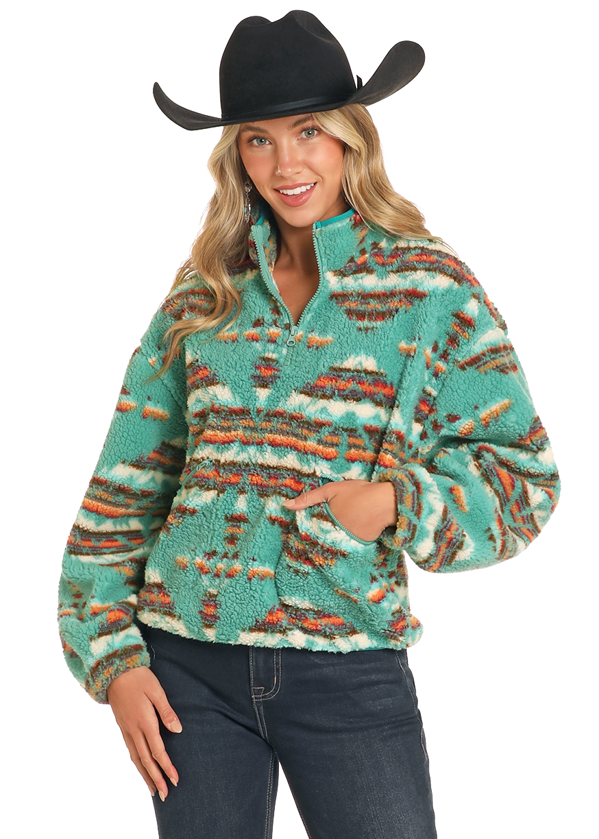 Aztec Sherpa Pullover