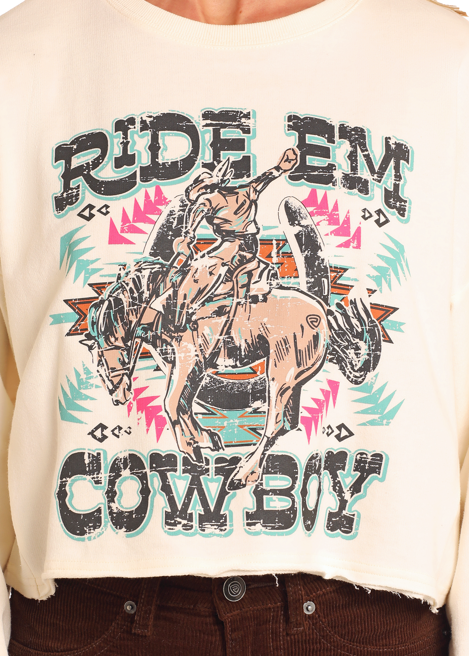 Ride 'Em Cowboy Boxy Pullover