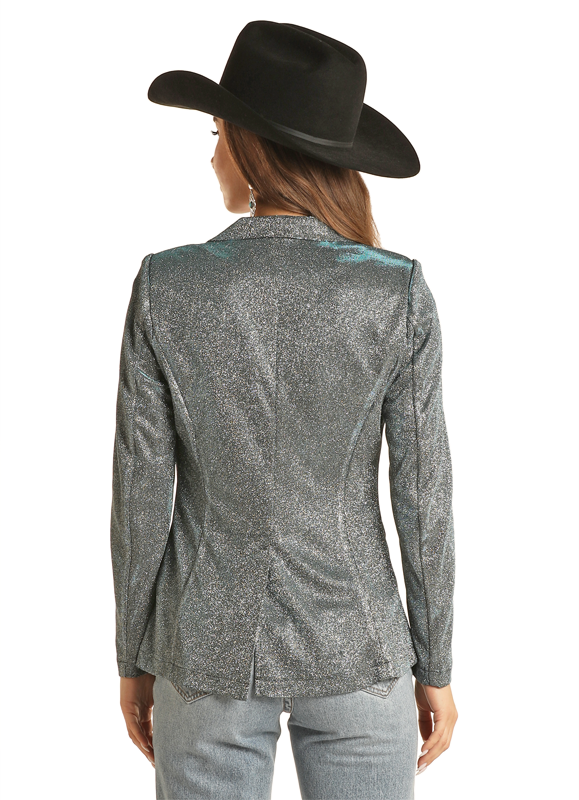 Silver Iridescent Blazer