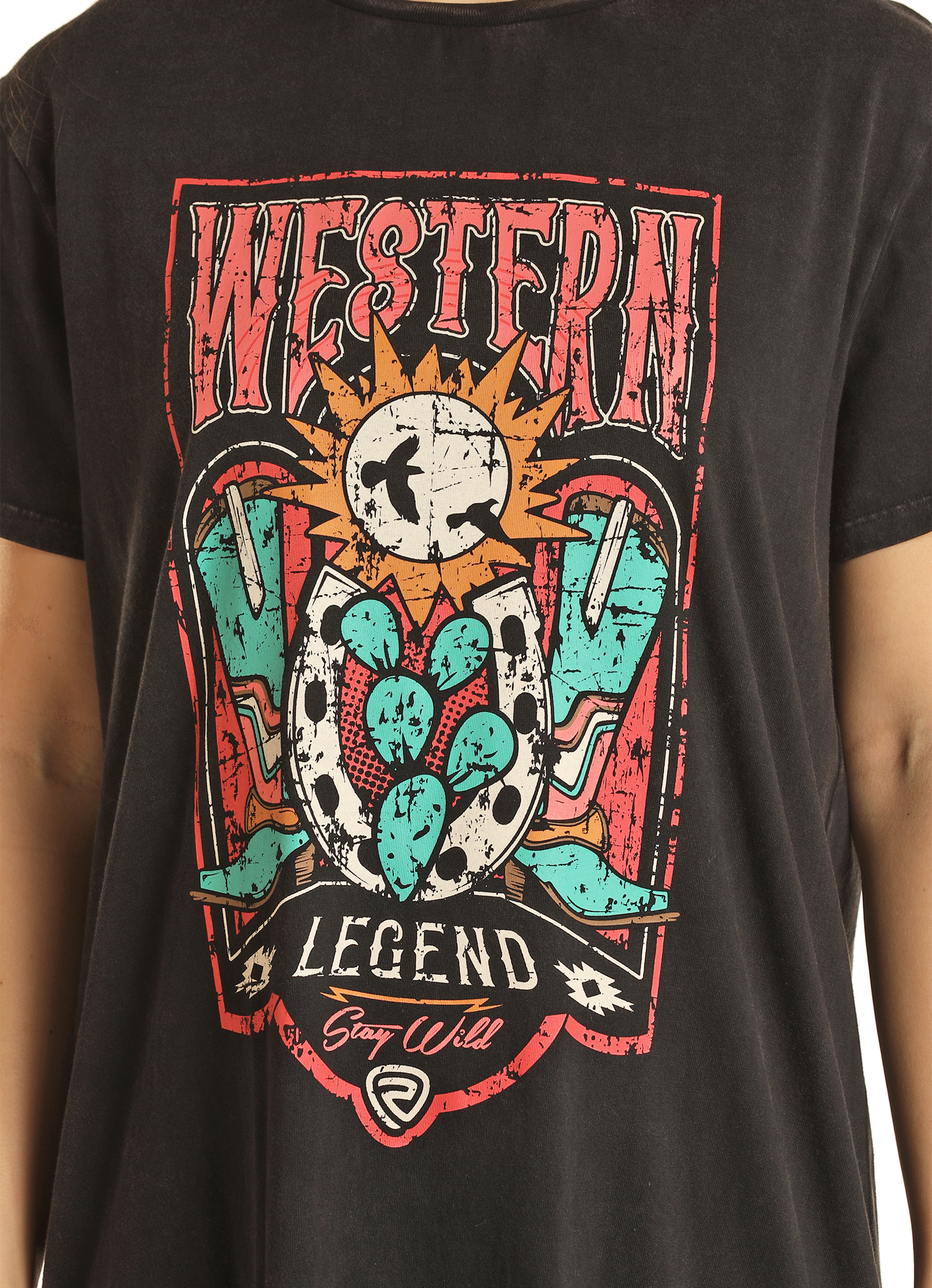 Western Legend Graphic T-Shirt Dress