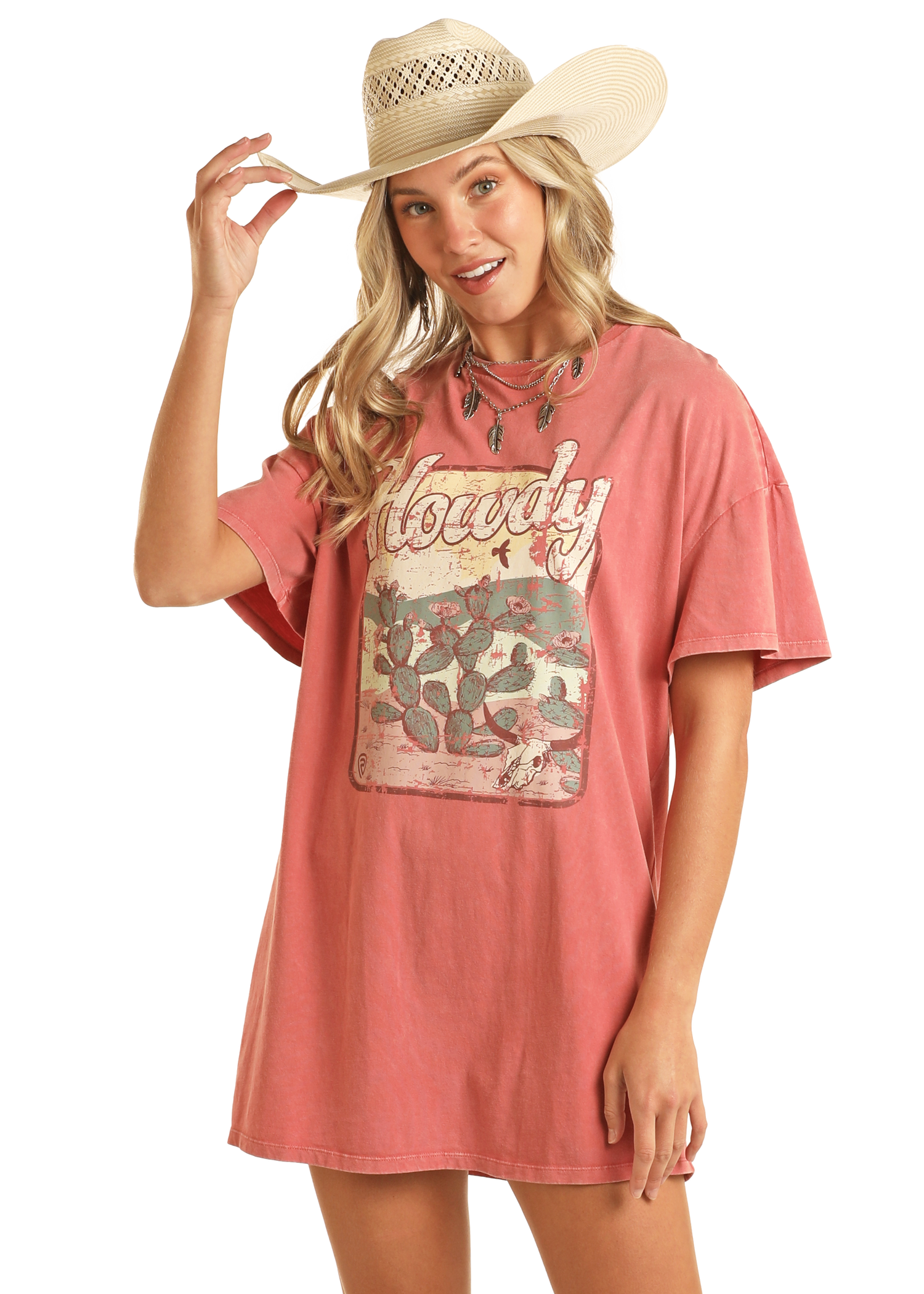 Howdy Graphic T-Shirt Dress