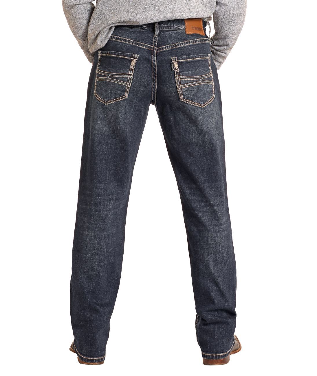 Hooey Relaxed Fit Raised Stitch Stackable Bootcut Jeans