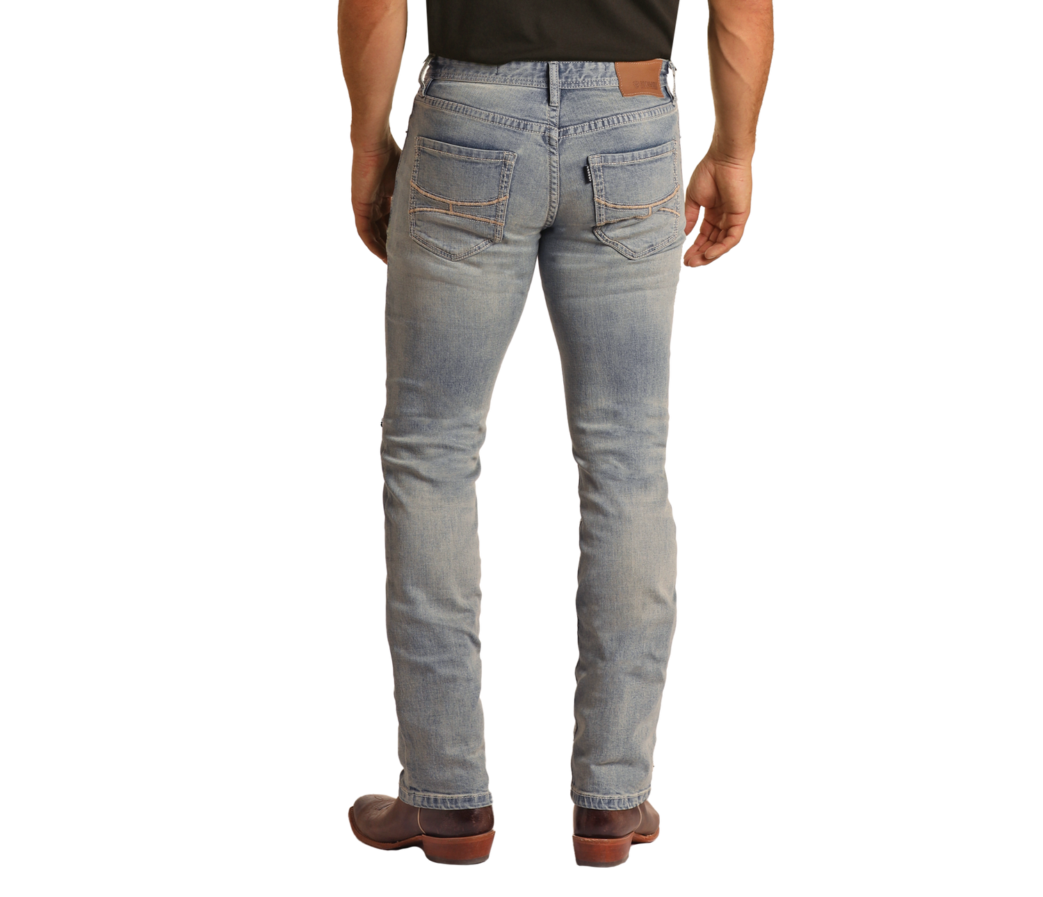 Hooey Light Wash Slim Fit Straight Leg Jeans