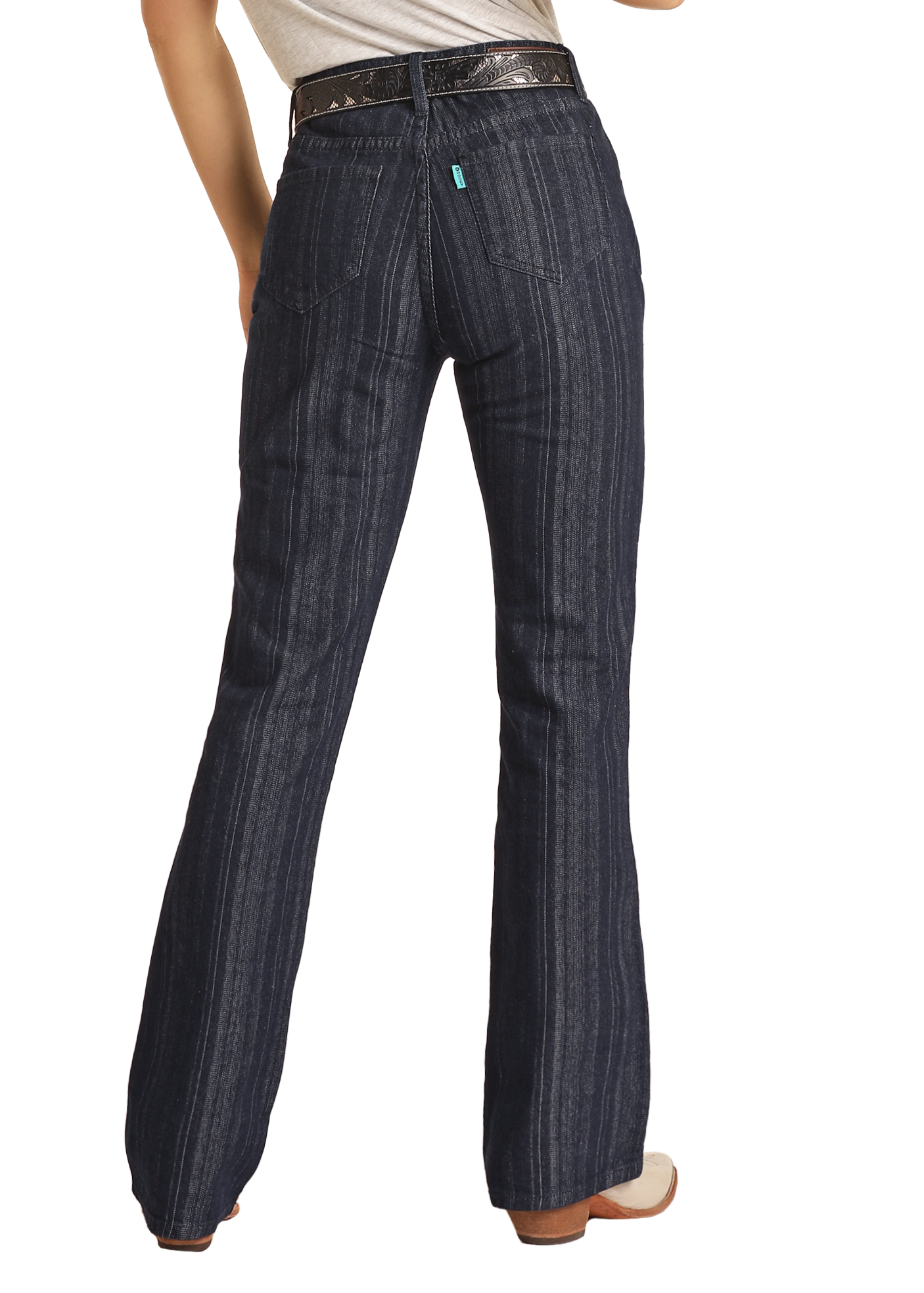 Women's Hooey Jacquard Striped High Rise Bootcut Jeans Women's Hooey Jacquard Striped High Rise Bootcut Jeans