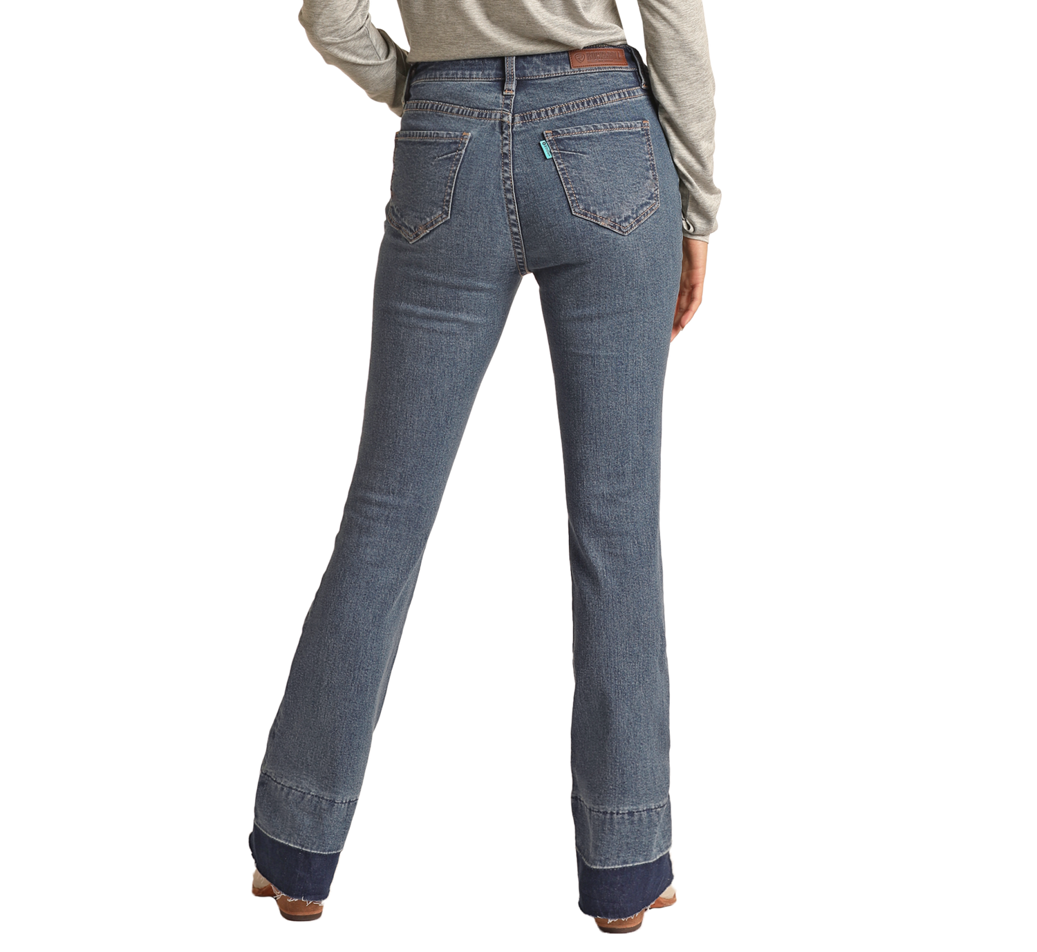 Hooey Released Hem High Rise Flare Jeans