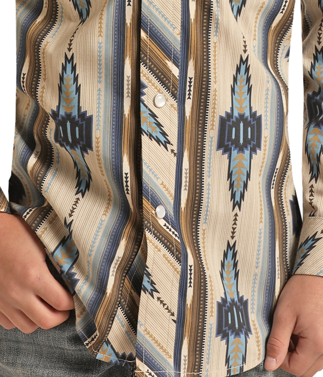 Boys' Aztec Snap Shirt