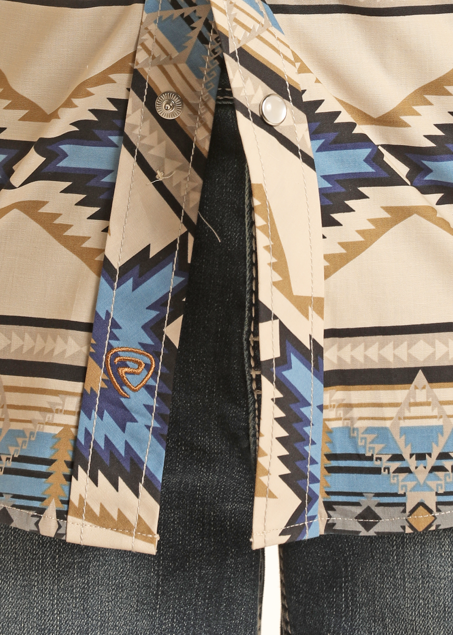 Boys' Aztec Print Long Sleeve Shirt