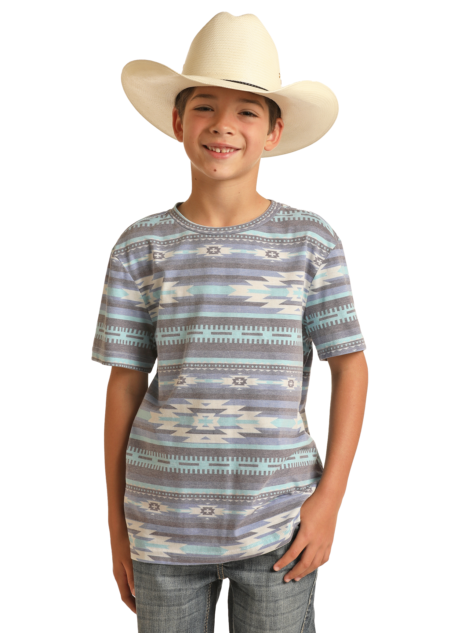 Boys' Aztec Print Tee