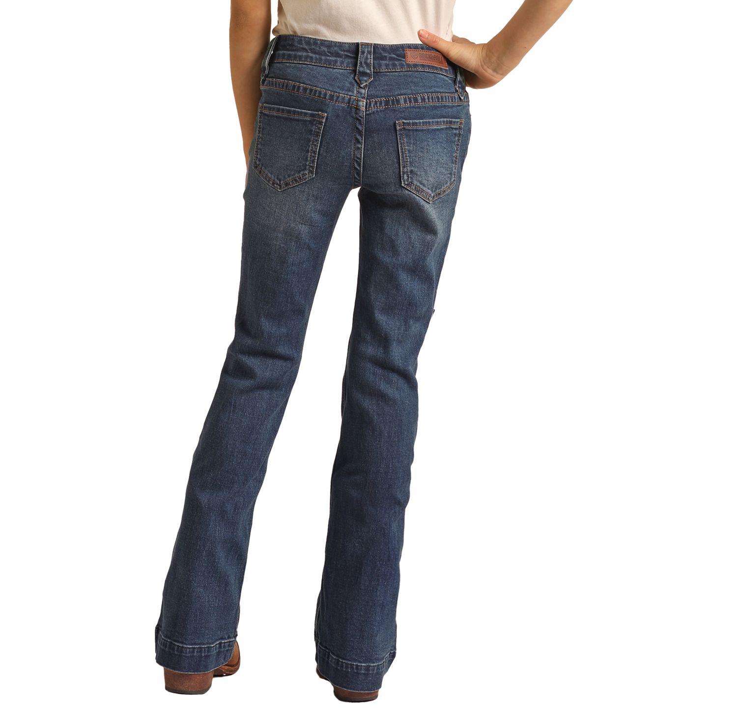 Girls' Relaxed Mid Rise Trousers