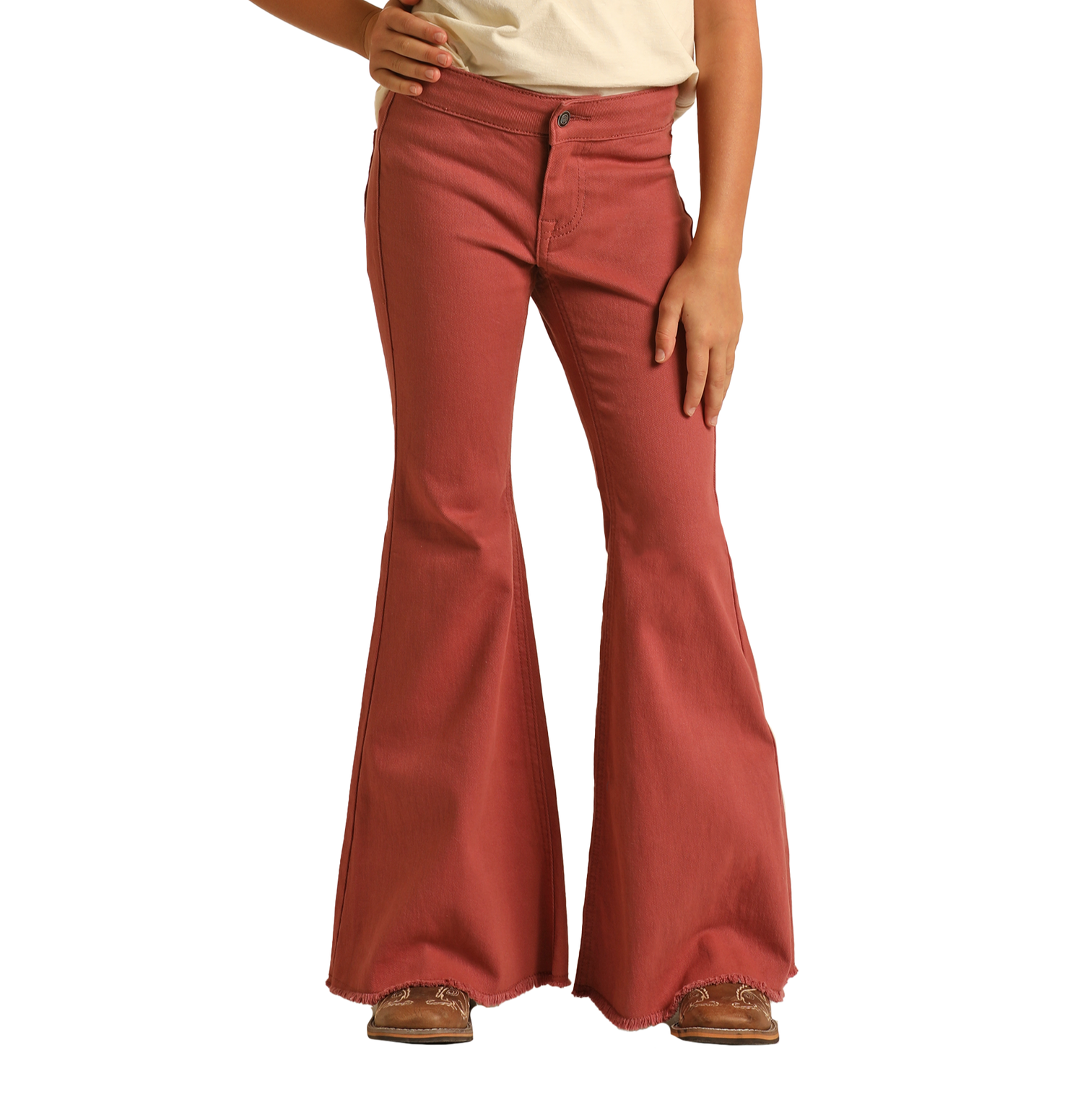 Girls' Slim High Rise Bell Bottoms