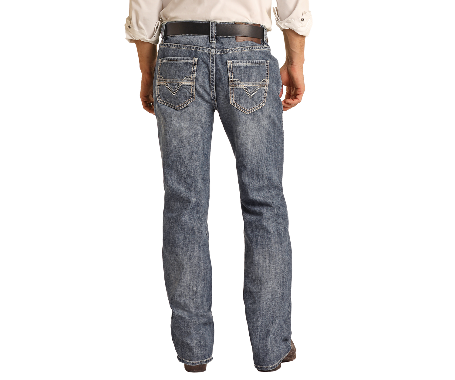 Medium V Relaxed Straight Boot Jeans