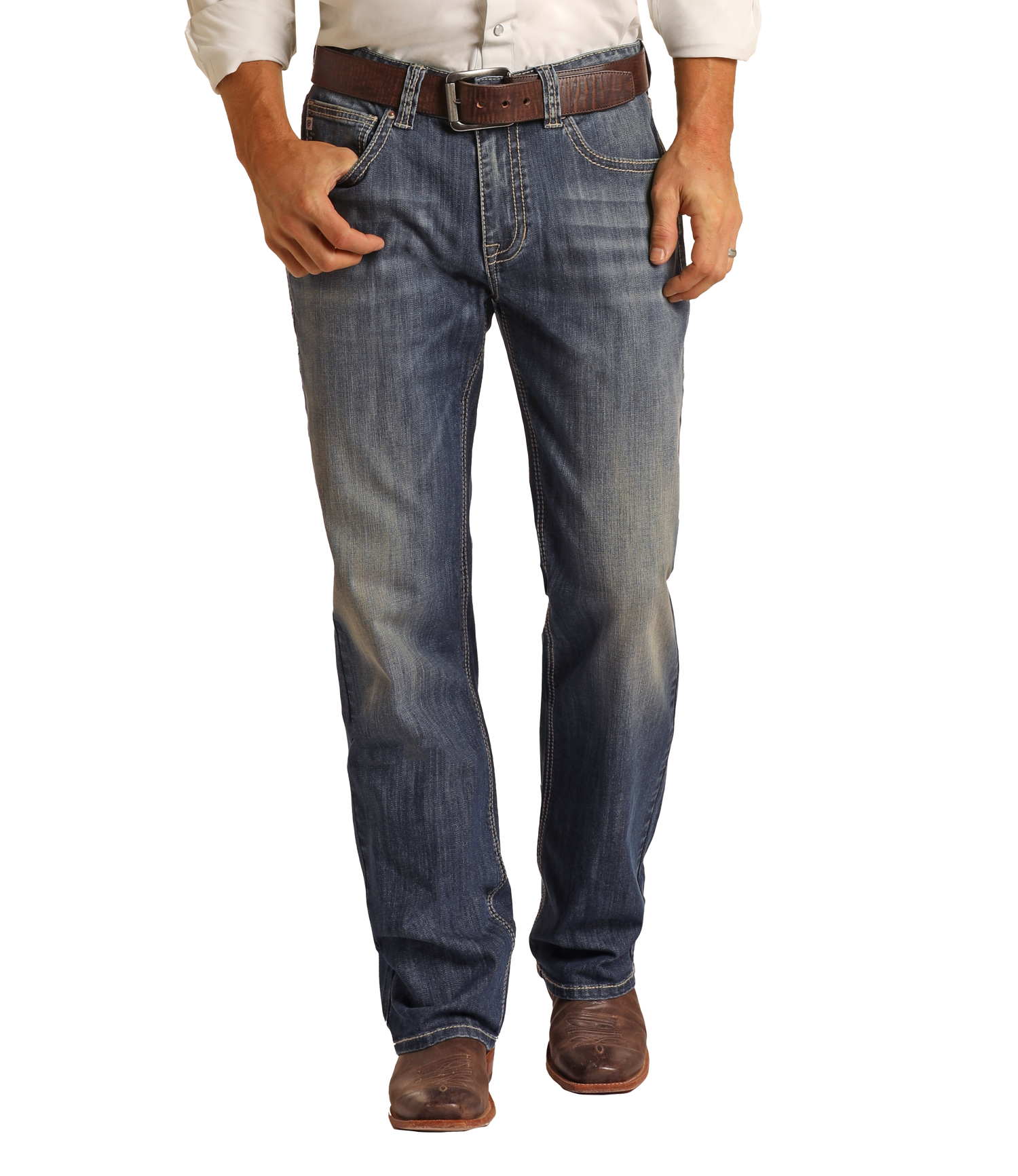 Relaxed Fit Straight Leg Jeans