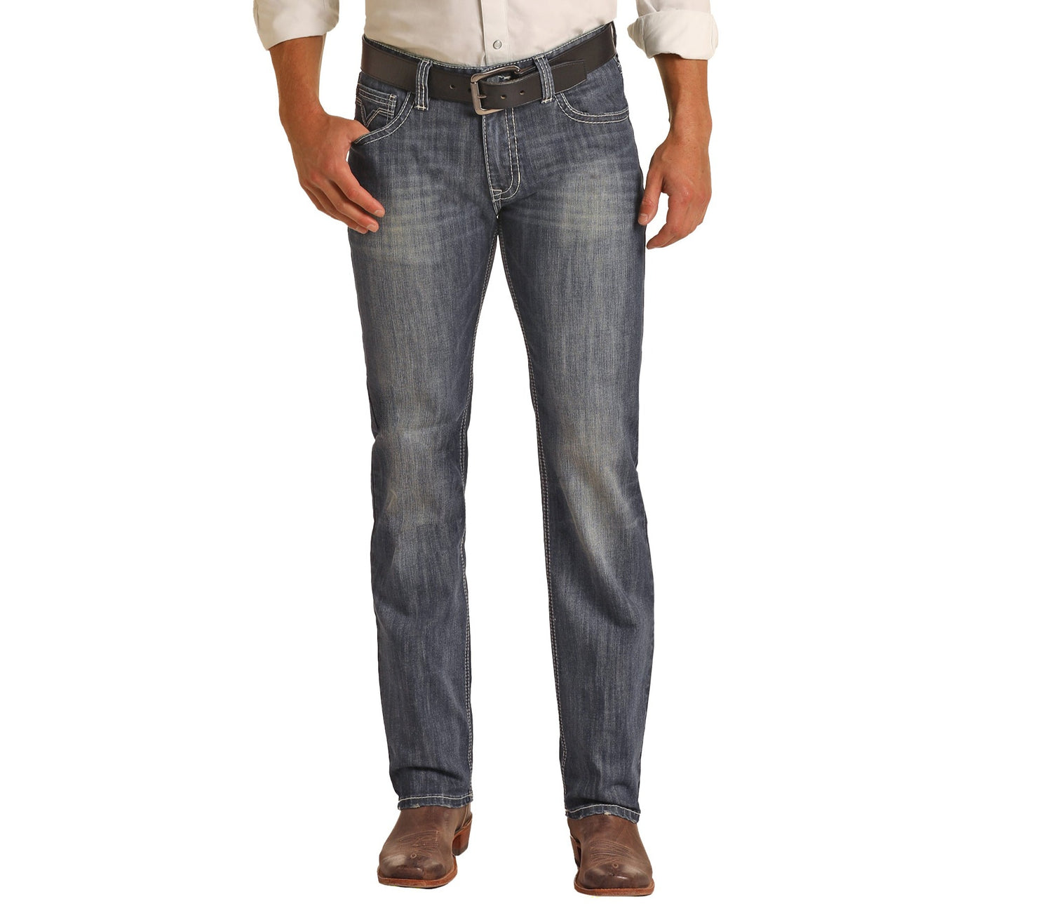 Slim Fit Straight Boot Jeans