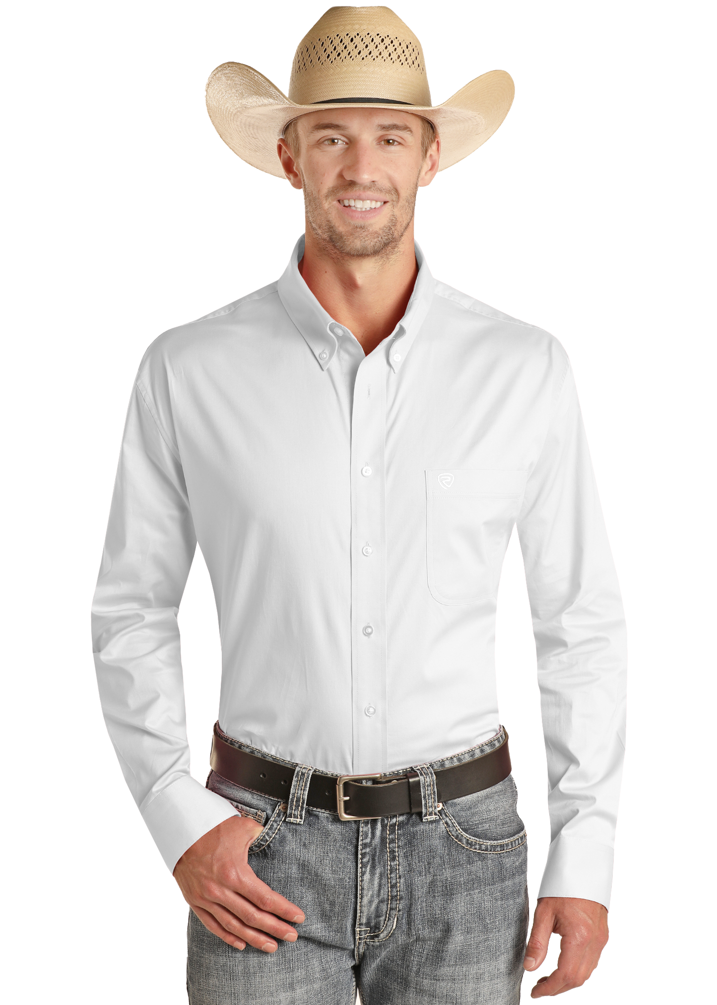 Men's Regular Fit White Long Sleeve Button Shirt Men's Regular Fit White Long Sleeve Button Shirt