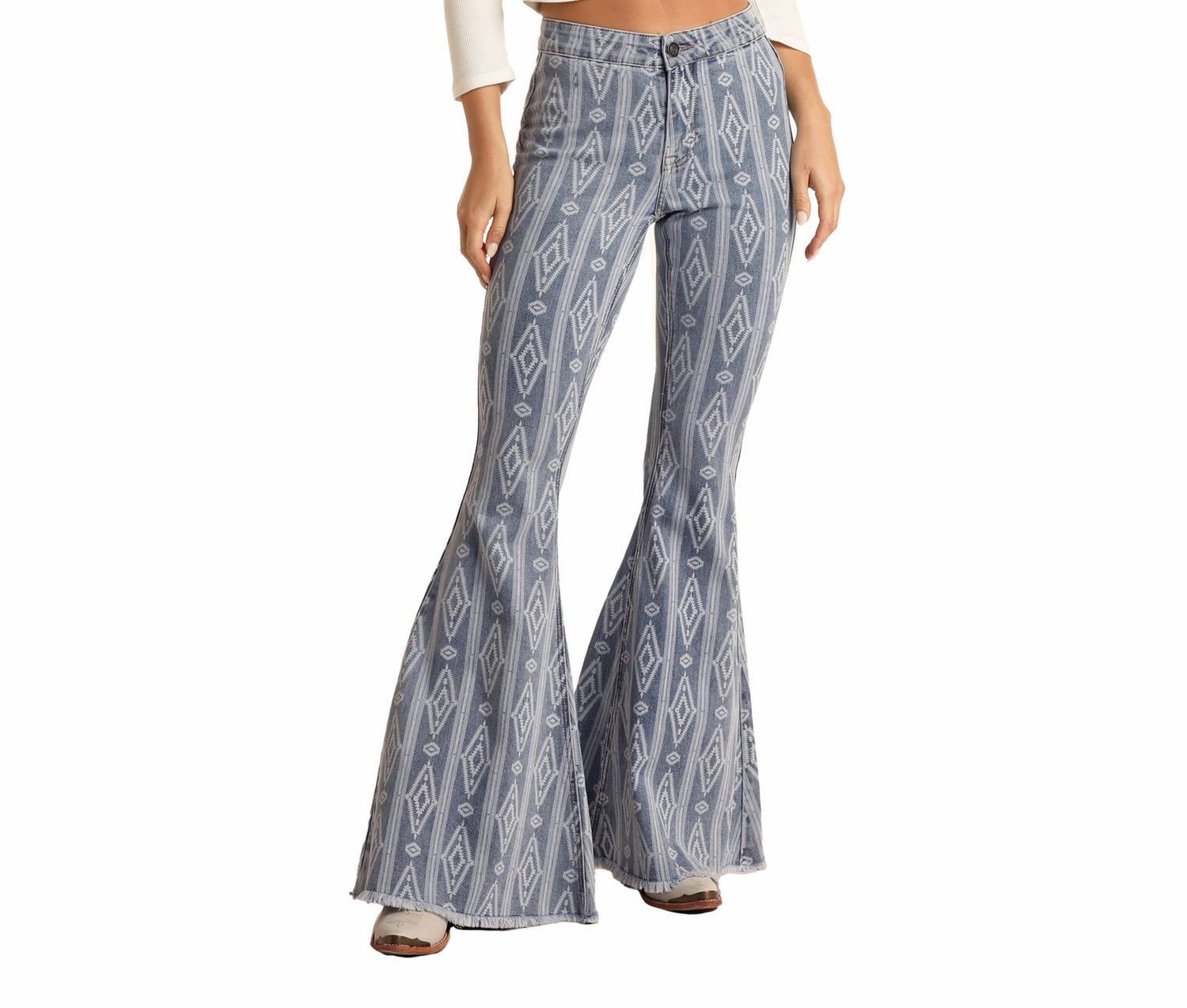 Aztec High Rise Bell Bottoms