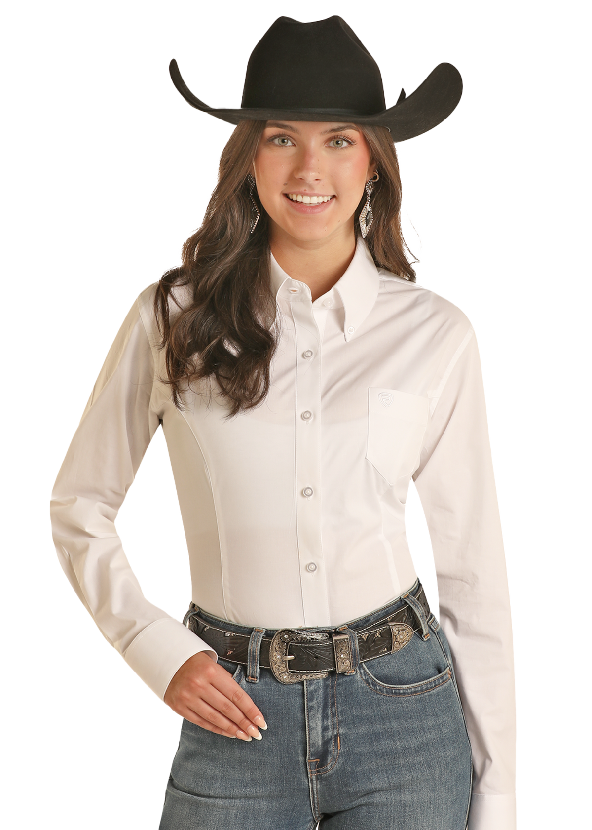 dress shirt women long sleeve Women's White Solid Button Down Size:90 : 2-3y Pink Tulle Maxi Fringe open as an overshirt u26