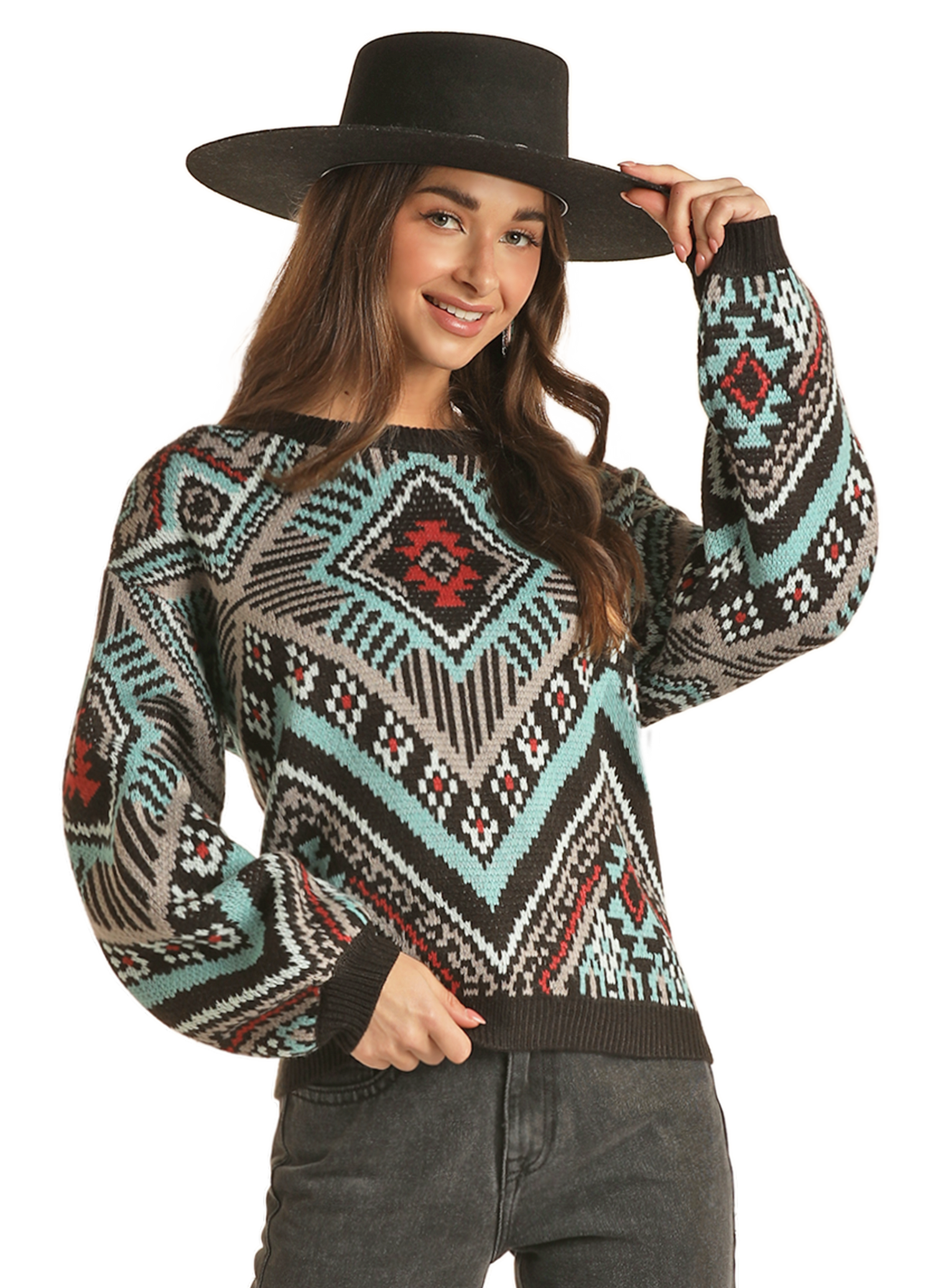 Aztec Knit Sweater