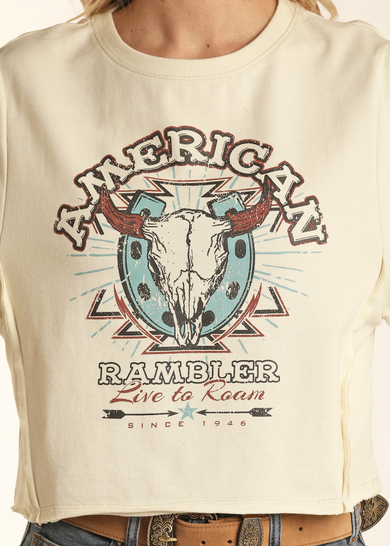 American Rambler Cropped Long Sleeve Shirt