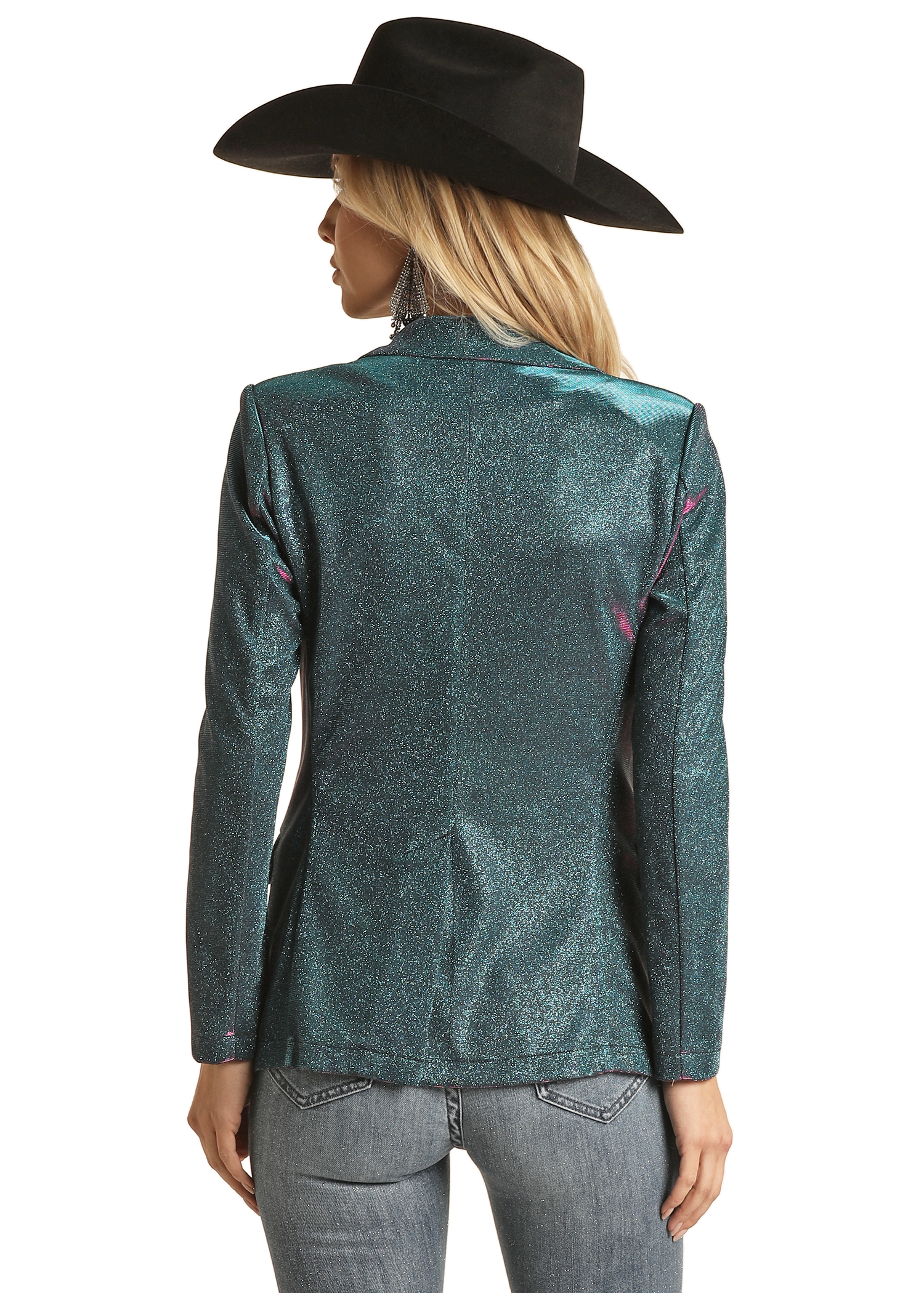 Teal Iridescent Blazer