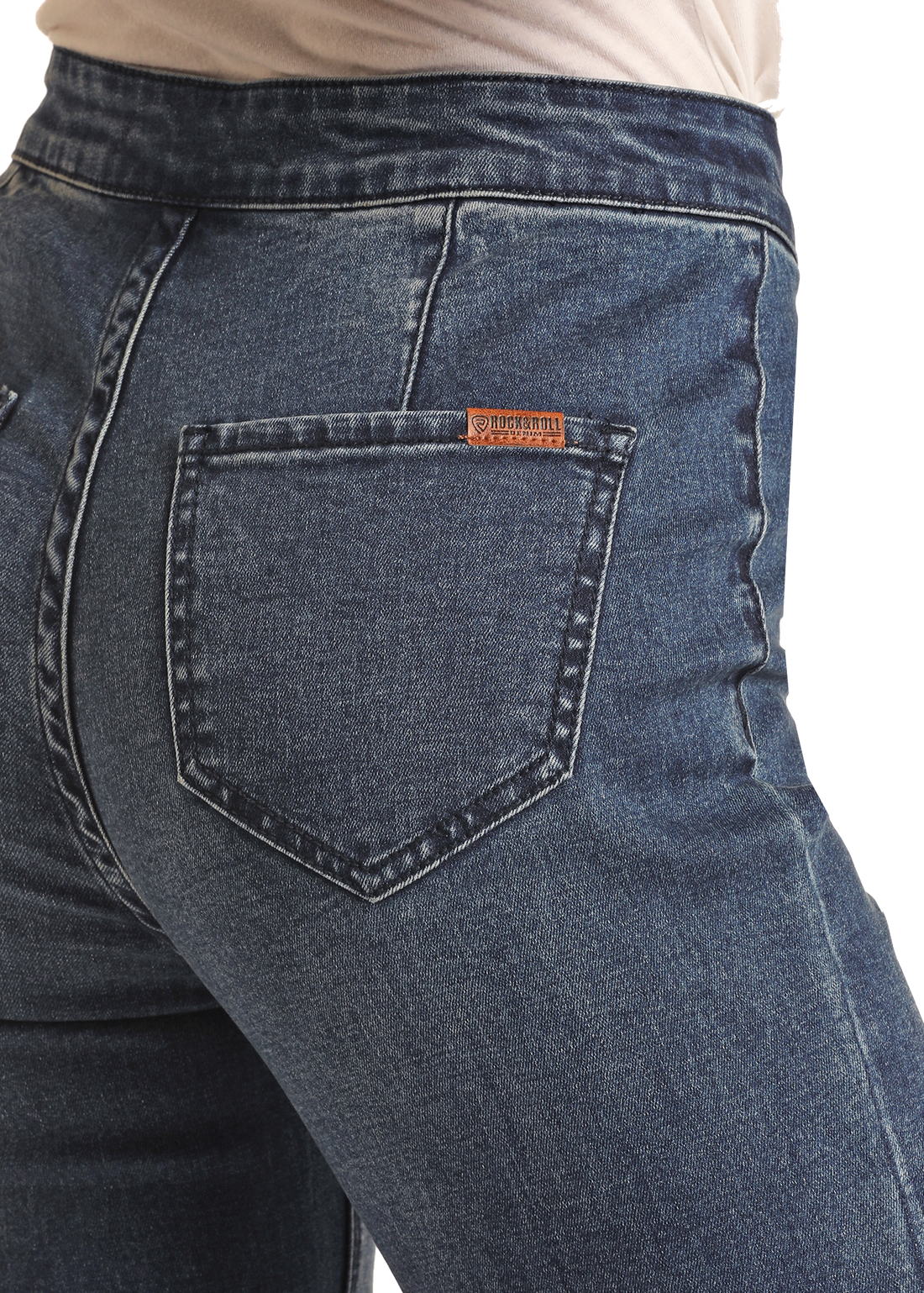 Women's Dark Wash High Rise Bell Bottoms | Rock & Roll Denim