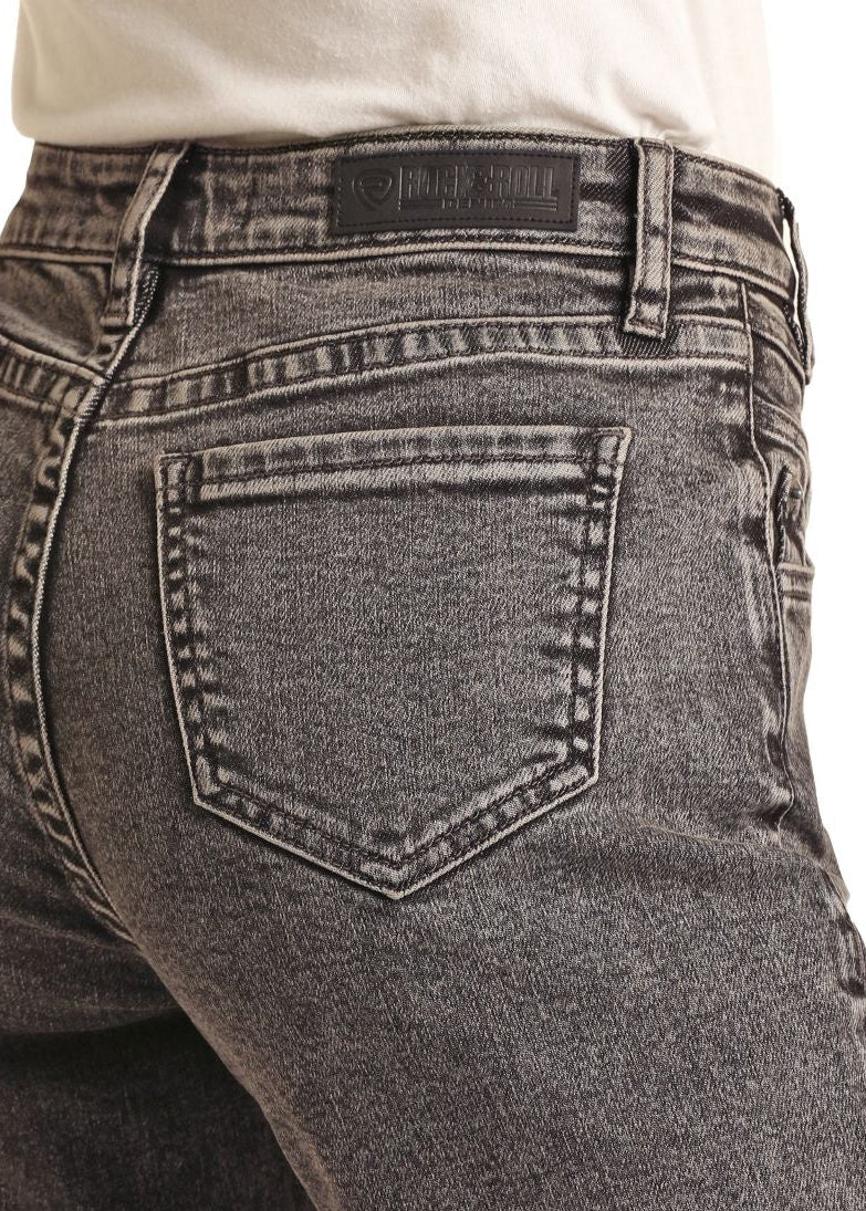 Gray jeans on a white background